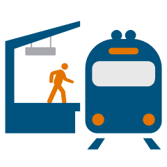 Accessibility symbol of person in wheelchair 